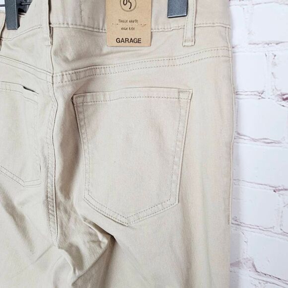NWT GARAGE Tall Haute High Rise Tan Ultra Stretch Jeggings in Beige Sand Size: 5 - Picture 5 of 7